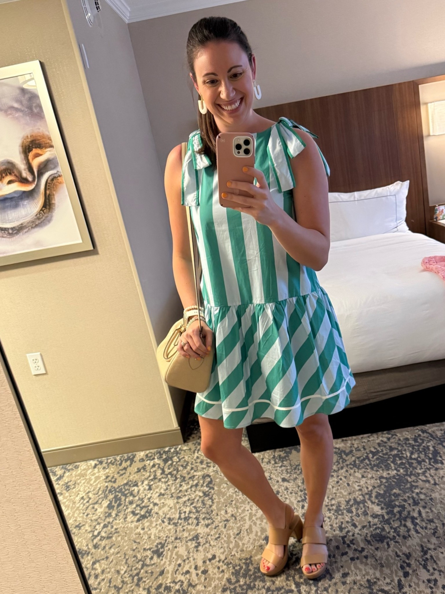 Dinner out on the town! Love this dress from Mint Julep! The dress fits true to size and the bows aren’t adjustable which sometimes I like so I don’t have to retire them! My go-to COACH bag and I love these block heels!

#LTKgrwm #LTKootd #LTKdayinmylife