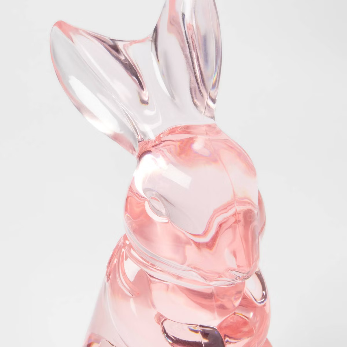 Acrylic Bunny Animal Easter Figurine Pink - Spritz™ | Target