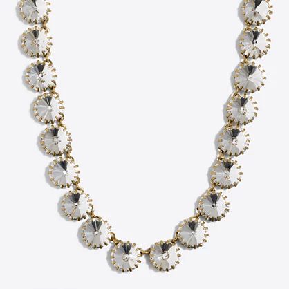 Factory brass-plated crystal necklace | J.Crew Factory