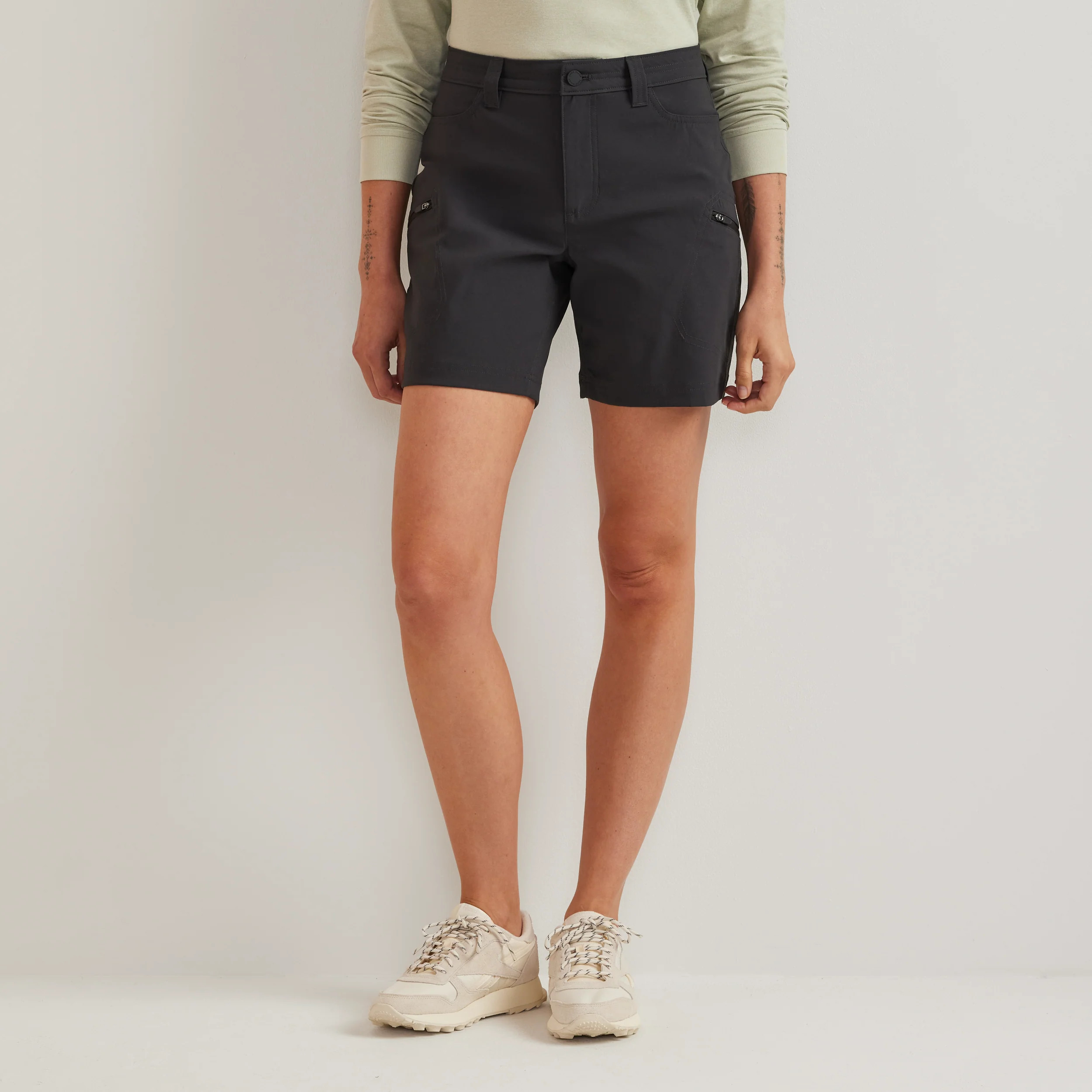 Women's Guide Pro High Rise Shorts - Carbon / Regular / 2 | Eddie Bauer US & CA