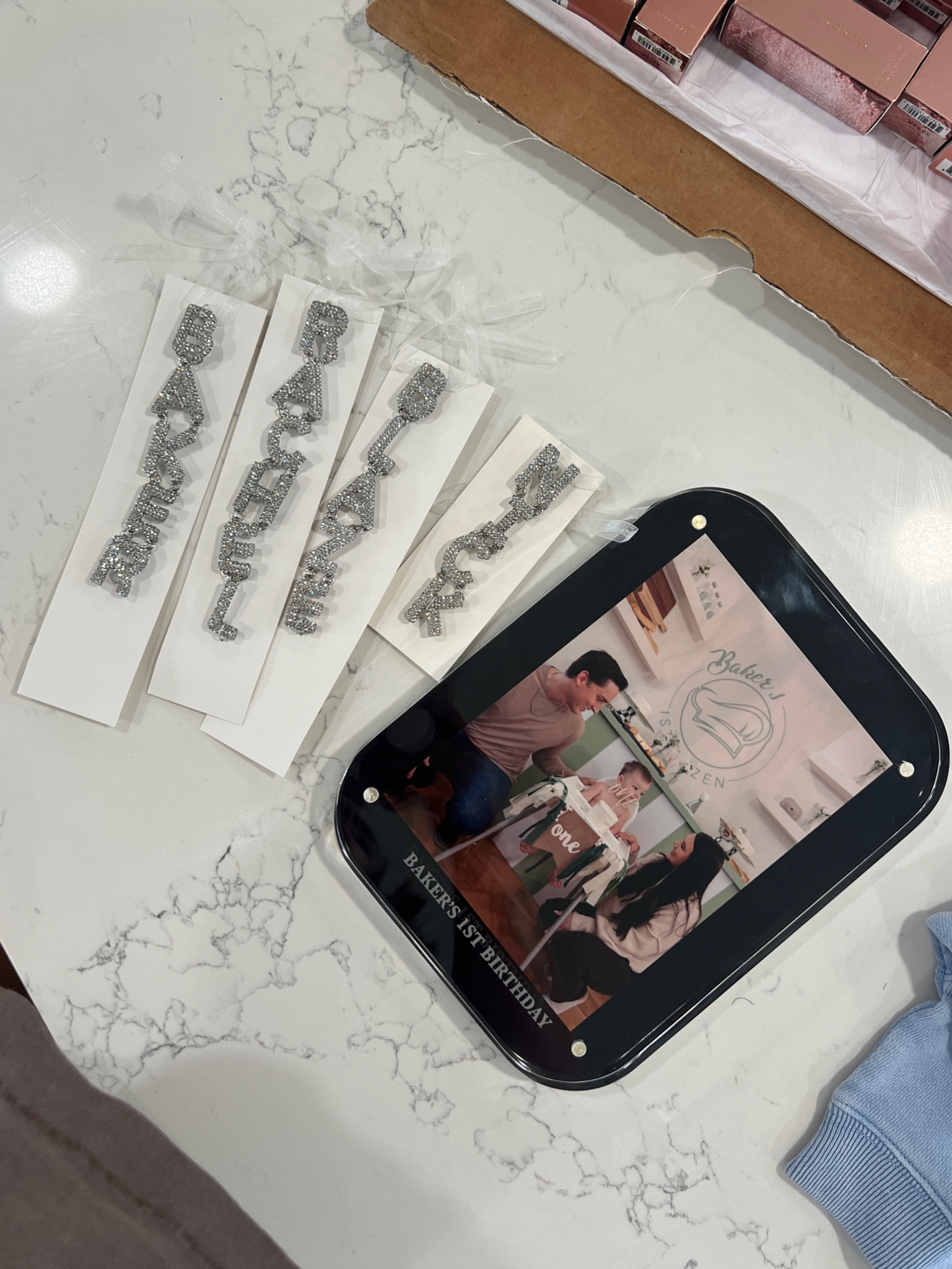 Bauble Bar custom ornaments and picture frames for the holidays.

#LTKHome #LTKFamily #LTKSeasonal