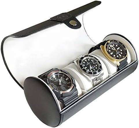 Case Elegance Travel Watch Case Roll Organizer for Men | Vegan Faux Leather Watch Display Case | ... | Amazon (US)