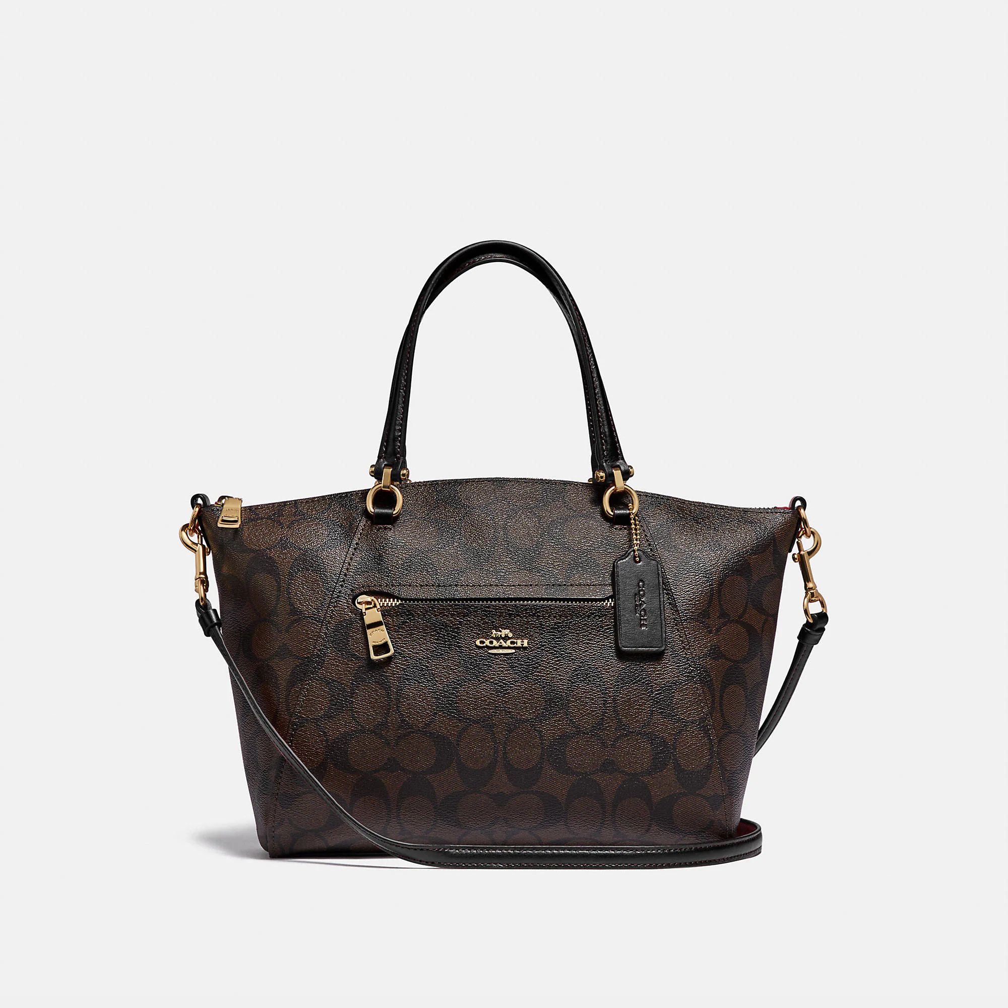 Coach Prairie Satchel In Signature Canvas - Women's - Im/Brown/Black | Coach Outlet