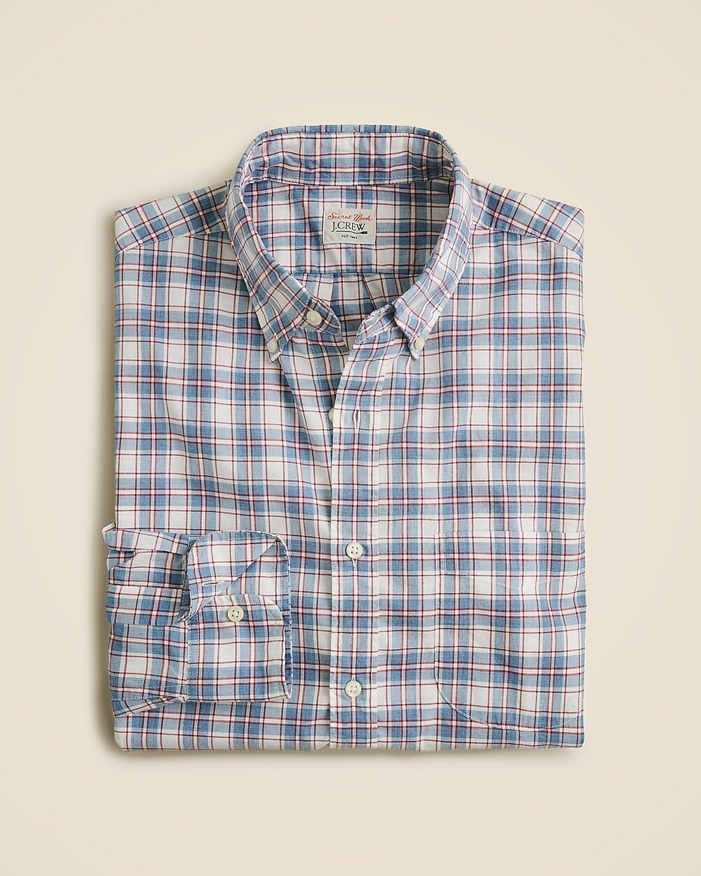 Secret Wash cotton poplin shirt | J. Crew US