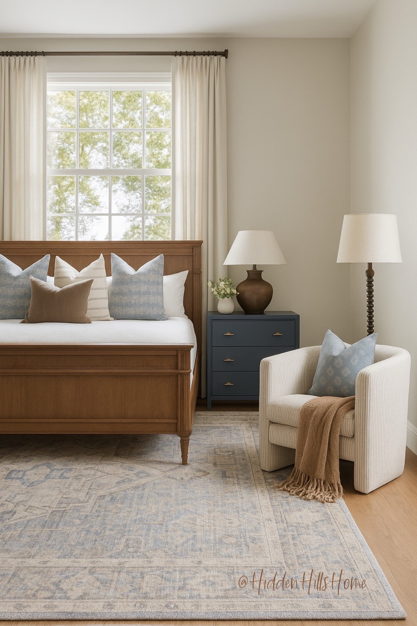 Master bedroom decor, bedroom inspiration, bedding, home decor ideas, bedroom mood board, bedroom rug, nightstands, McGee #bedroom

#LTKSeasonal #LTKSaleAlert #LTKHome