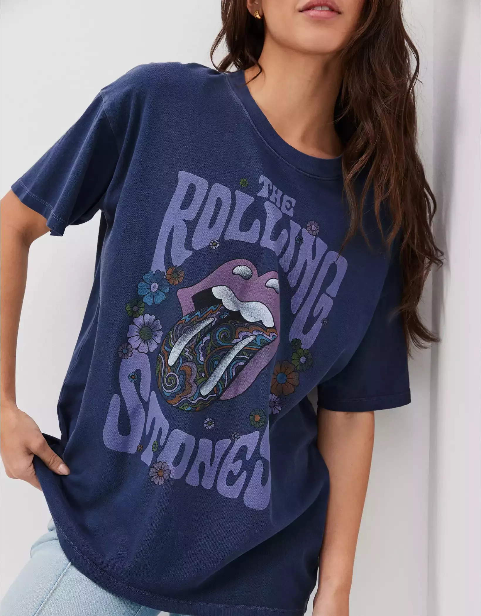 AE Oversized Rolling Stones Graphic Tee