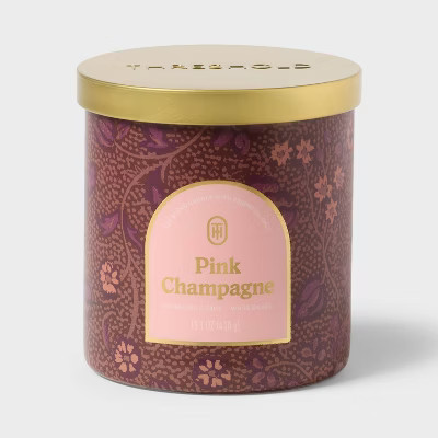 2 Wick Limited Edition Pink Champagne Jar Candle Light Pink 15.1oz - Threshold™ | Target