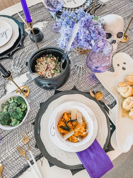 Brown butter pumpkin tortellini with sides for a perfect dinner party feast 🍽 

#LTKHalloween #LTKunder50