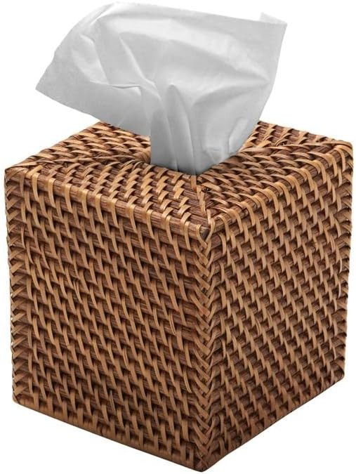 KOUBOO 1030017 Laguna Square Tissue Box Cover, Honey Brown | Amazon (US)