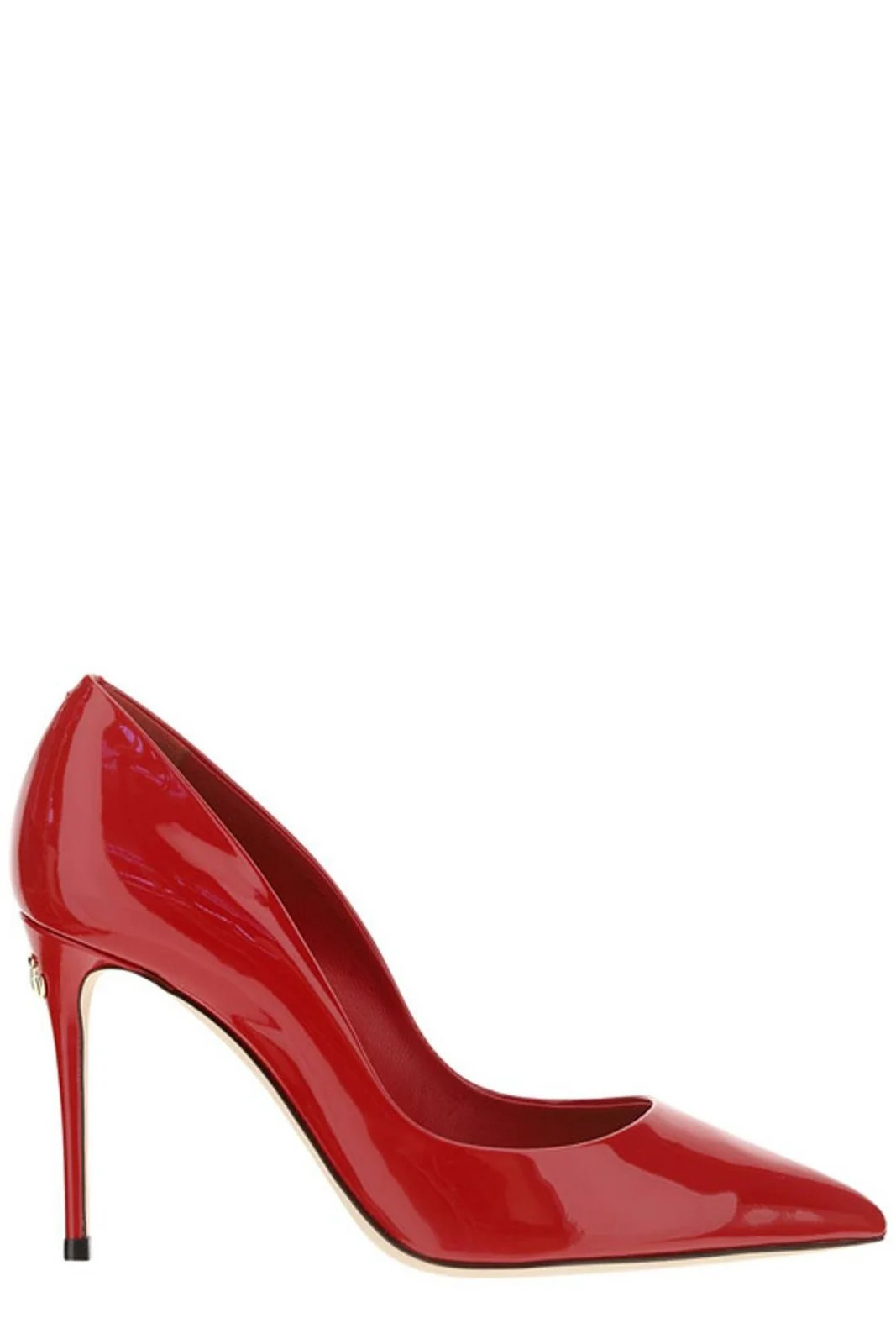 Dolce & Gabbana Logo Plaque Pointed-Toe Pumps | Cettire Global