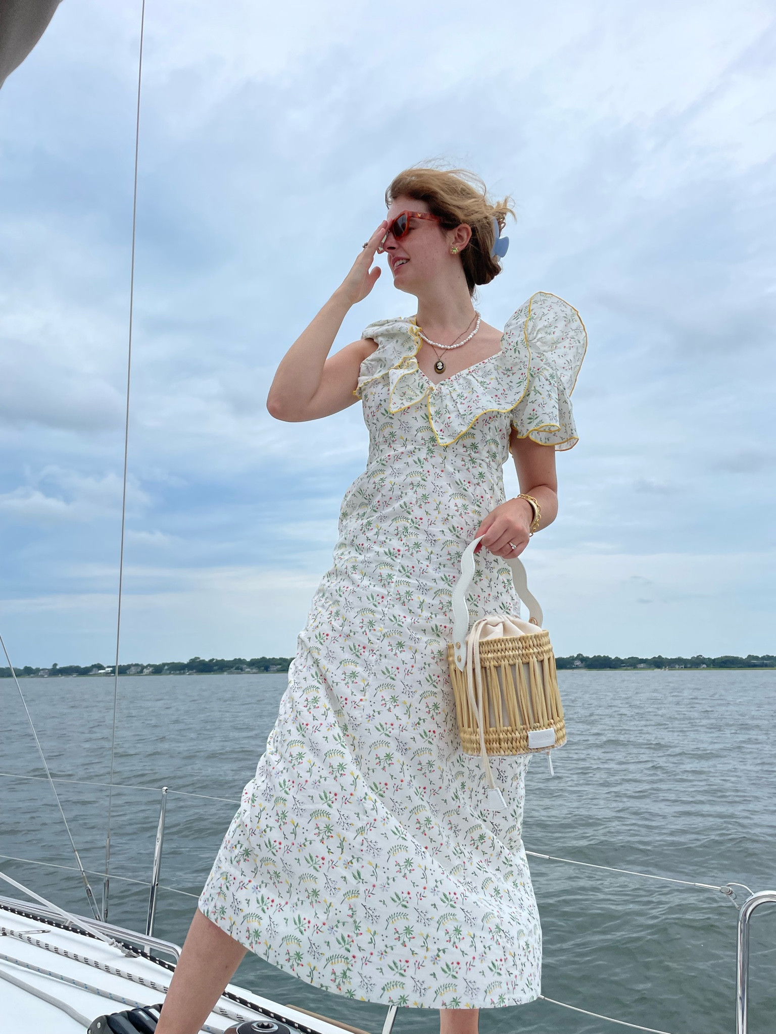 THIS BAG!!!!! THIS DRESS!!!! Bag is the Emily by Charleston brand Breck and Grier, dress is from The SIL and is by Daydress—sadly these brands aren’t on LTK, but I’m linking similar ones below (but you should also seriously google the originals!!!) Exact jewelry matches are linked here! / summer / cotton / maxi / white / floral / rattan / pearl / gold / date / sundress 

#LTKSummerSales #LTKBacktoSchool #LTKItBag