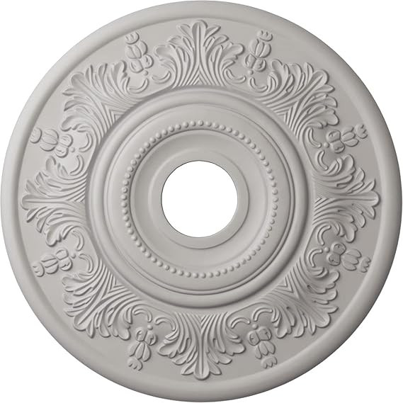 Ekena Millwork CM20VIUWF Vienna Ceiling Medallion, 20"OD x 3 1/2"ID x 1 1/2"P, Hand-Painted Ultra... | Amazon (US)