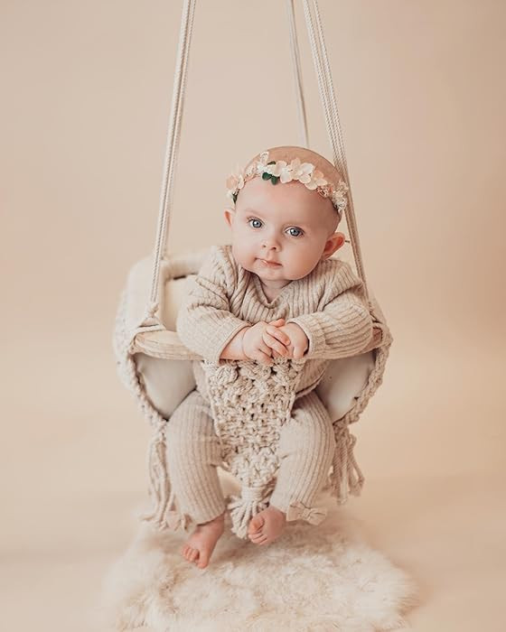 New 2021!! Macrame Swing Chairs-Handmade Swing-Baby Swing Chair-Toddler Swing-Indoor Swing-Hammoc... | Amazon (US)