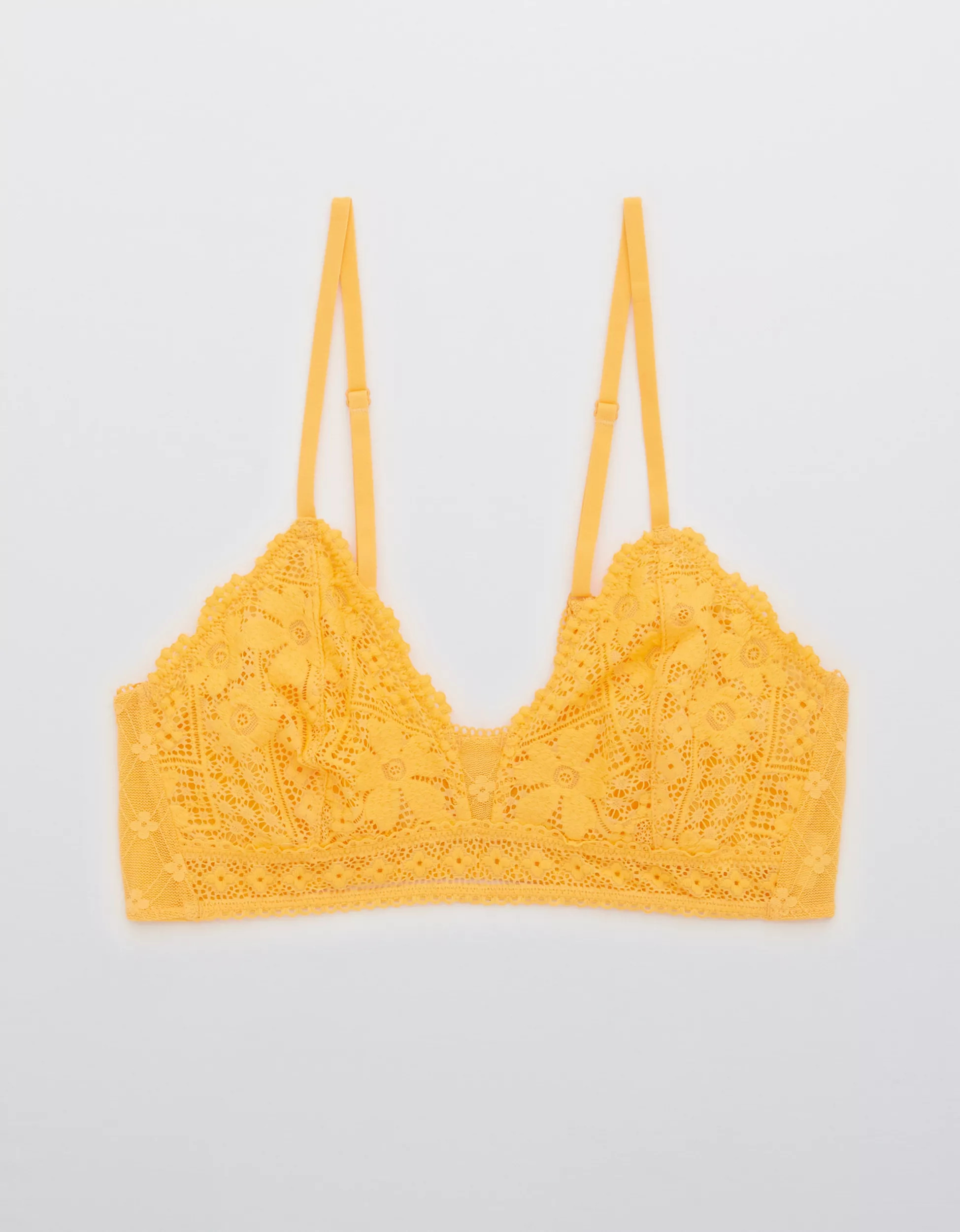 Aerie Picnic Lace Triangle Bralette | American Eagle Outfitters (US & CA)
