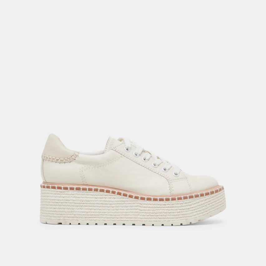 TWAIN SNEAKERS WHITE LEATHER | DolceVita.com