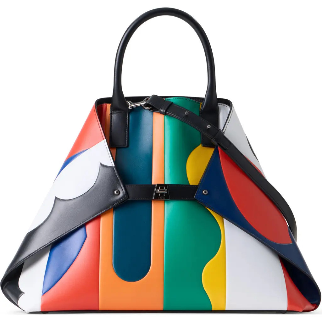 Akris Small AI Leather Convertible Tote in Multicolor at Nordstrom | Nordstrom
