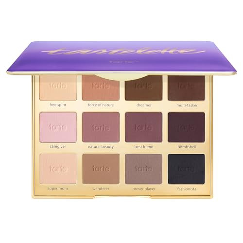 tarte tartelette matte Amazonian clay palette – Full-Size Eyeshadow Palette, Cool-Toned Longwear Buildable Makeup, Perfect for Travel, Vegan & Cruelty-Free | Amazon (US)