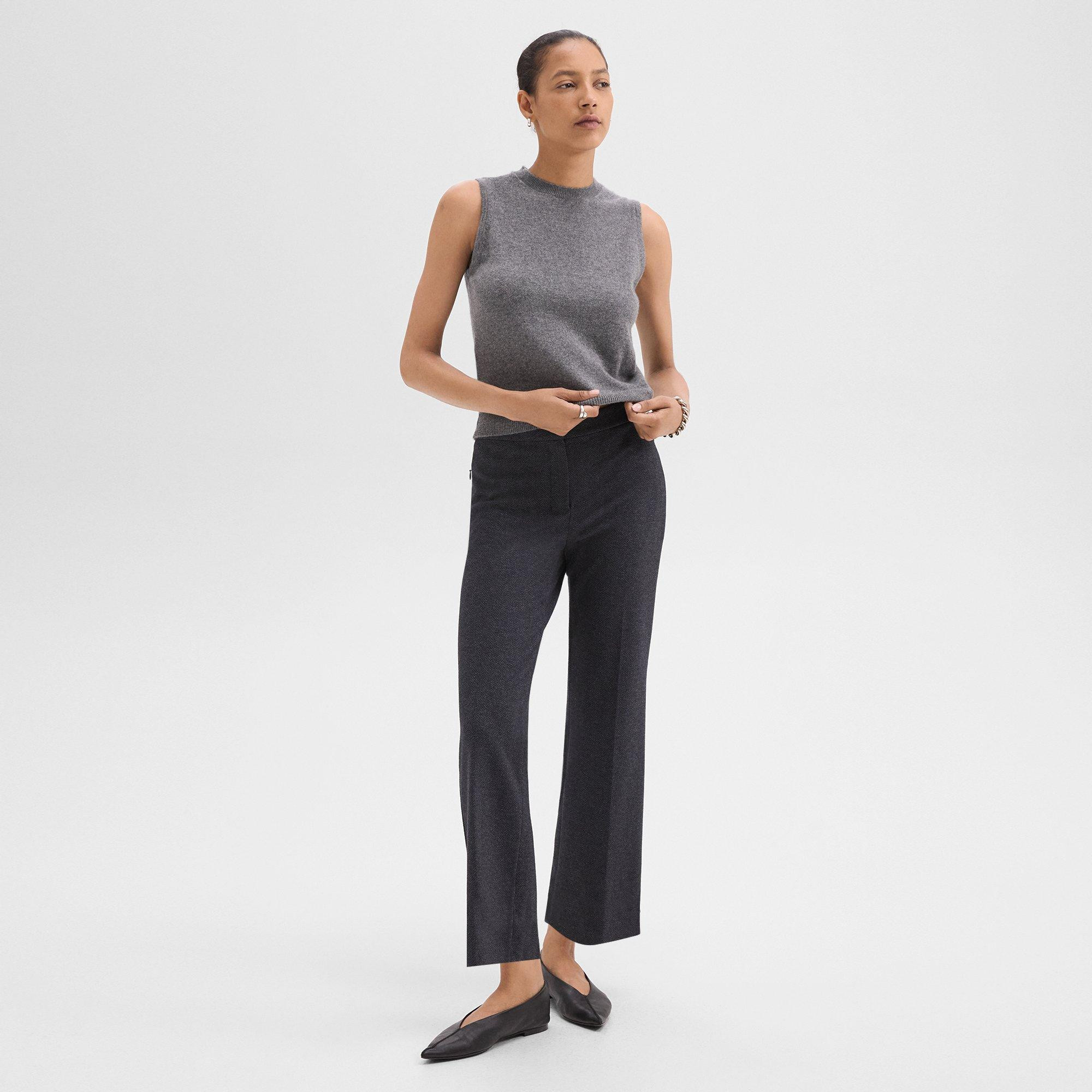 Kick Pant in Herringbone Knit | Theory
