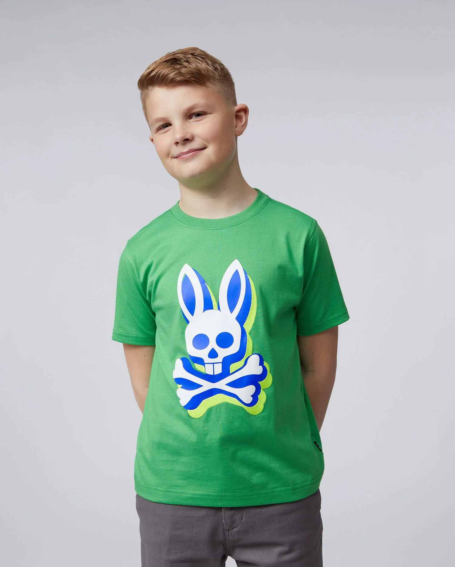 KIDS LAMPORT GREEN GRAPHIC TEE - B0U463T1PC | PSYCHO BUNNY | Psycho Bunny