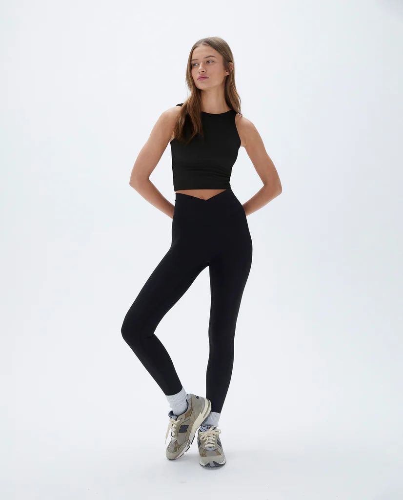 Ultimate Wrap Over Leggings - Black | Adanola UK