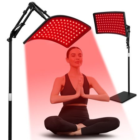 Red Light Therapy for Face and Body, Red Infrared Light Therapy Lamp with Stand Led 660nm Red Light-Therapy& 850nm Infrared Light Device for Body | Walmart (US)
