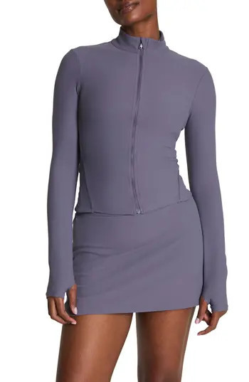 SPANX® SPANXsmooth™ OnForm Full Zip Jacket in Orchid Ash at Nordstrom Rack, Size X-Large | Nordstrom Rack