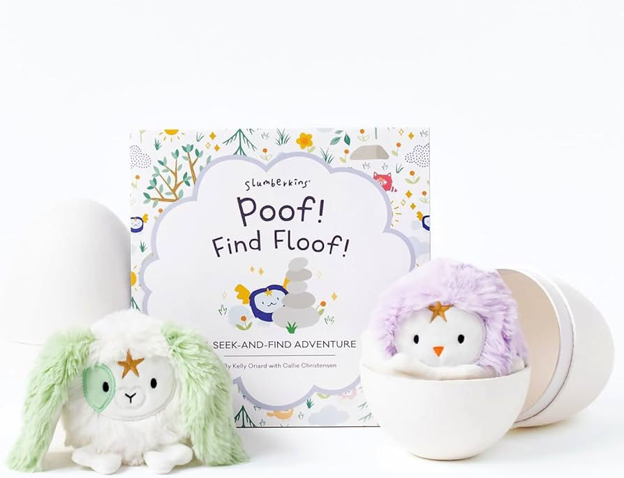 Slumberkins Poof! Find Floof Book + 2 Dragon Eggs Mini Plushes - Easter Gift Set, SEL Social Emot... | Amazon (US)