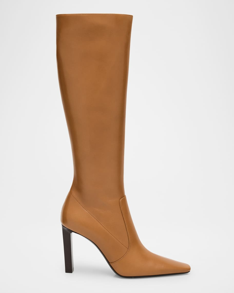 Francoise Smooth Leather Knee-High Boots | Neiman Marcus