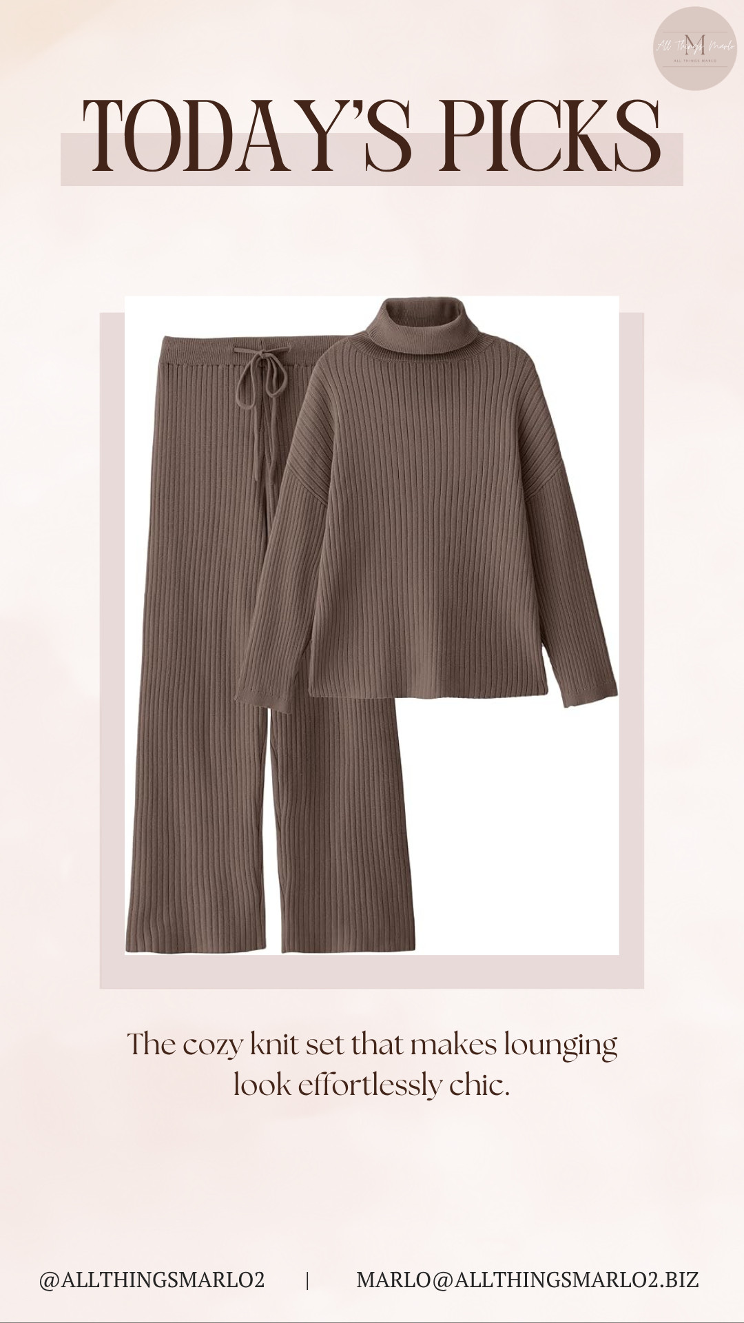 The cozy knit set that makes lounging look effortlessly chic. 

 #LTKSeasonal #LTKWorkwear #LTKTravel