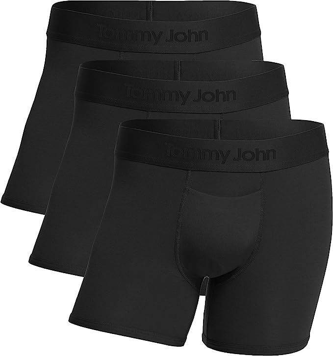 Tommy John Men's Second Skin Trunks - 3 Pack - Comfortable Breathable Soft Underwear for Men | Amazon (US)