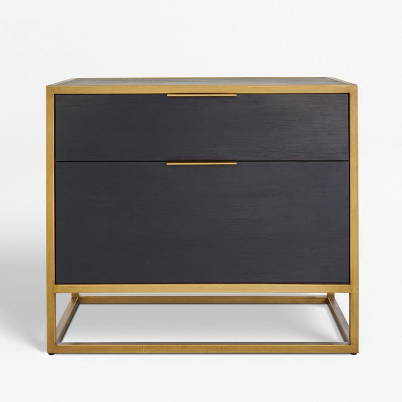 Oxford Black Lateral File Cabinet + Reviews | Crate & Barrel | Crate & Barrel