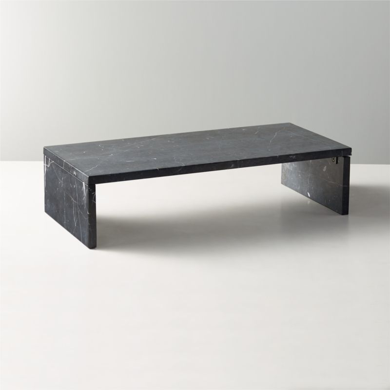 Strata Black Marble Desktop Stand | CB2 | CB2