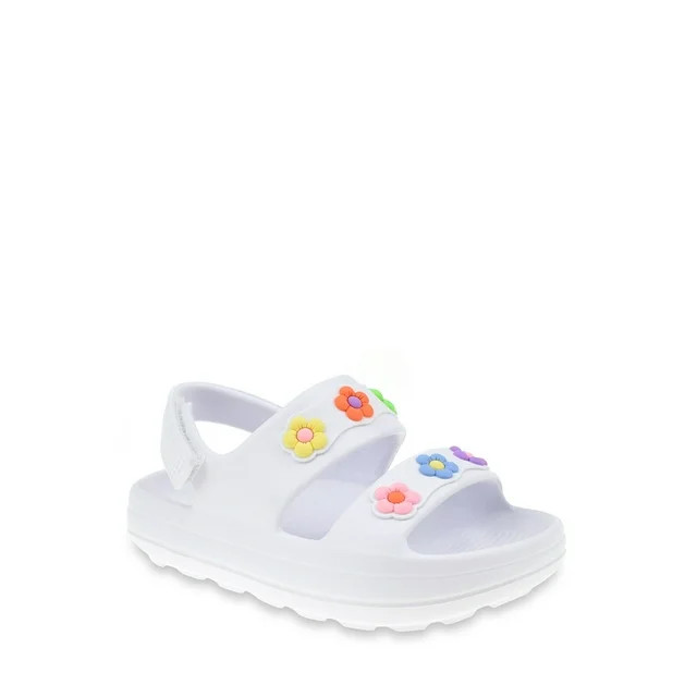 Wonder Nation Toddler Girl Eva Floral Slide Sandals | Walmart (US)