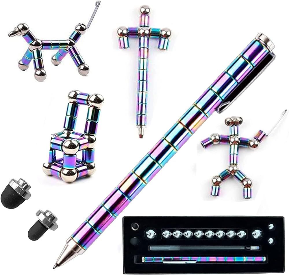 QAQcew Fidget Pen, Decompression Magnetic Fidget Toy Pen, Magnet Pen Fidget Toy Relieve Pressure ... | Amazon (US)