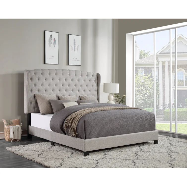 Tufted Upholstered Low Profile Standard Bed | Wayfair North America