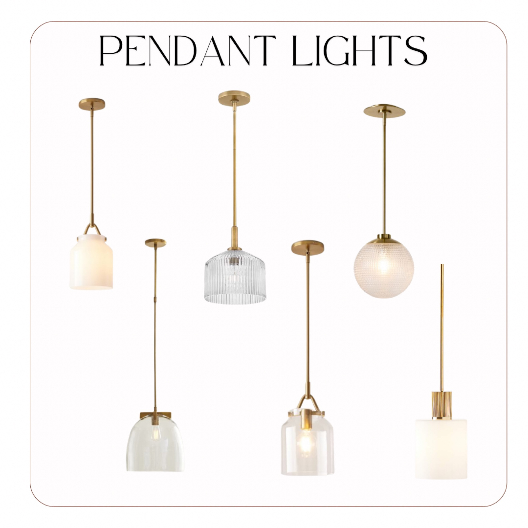 My favorite pendant lights options. 

#LTKFamily #LTKHome