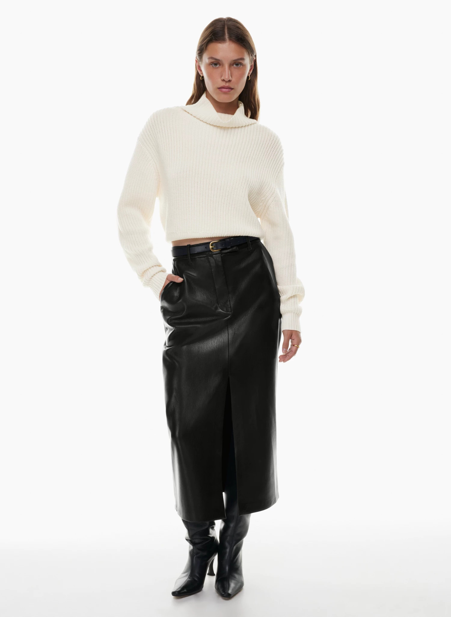Merino wool turtleneck sweater | Aritzia