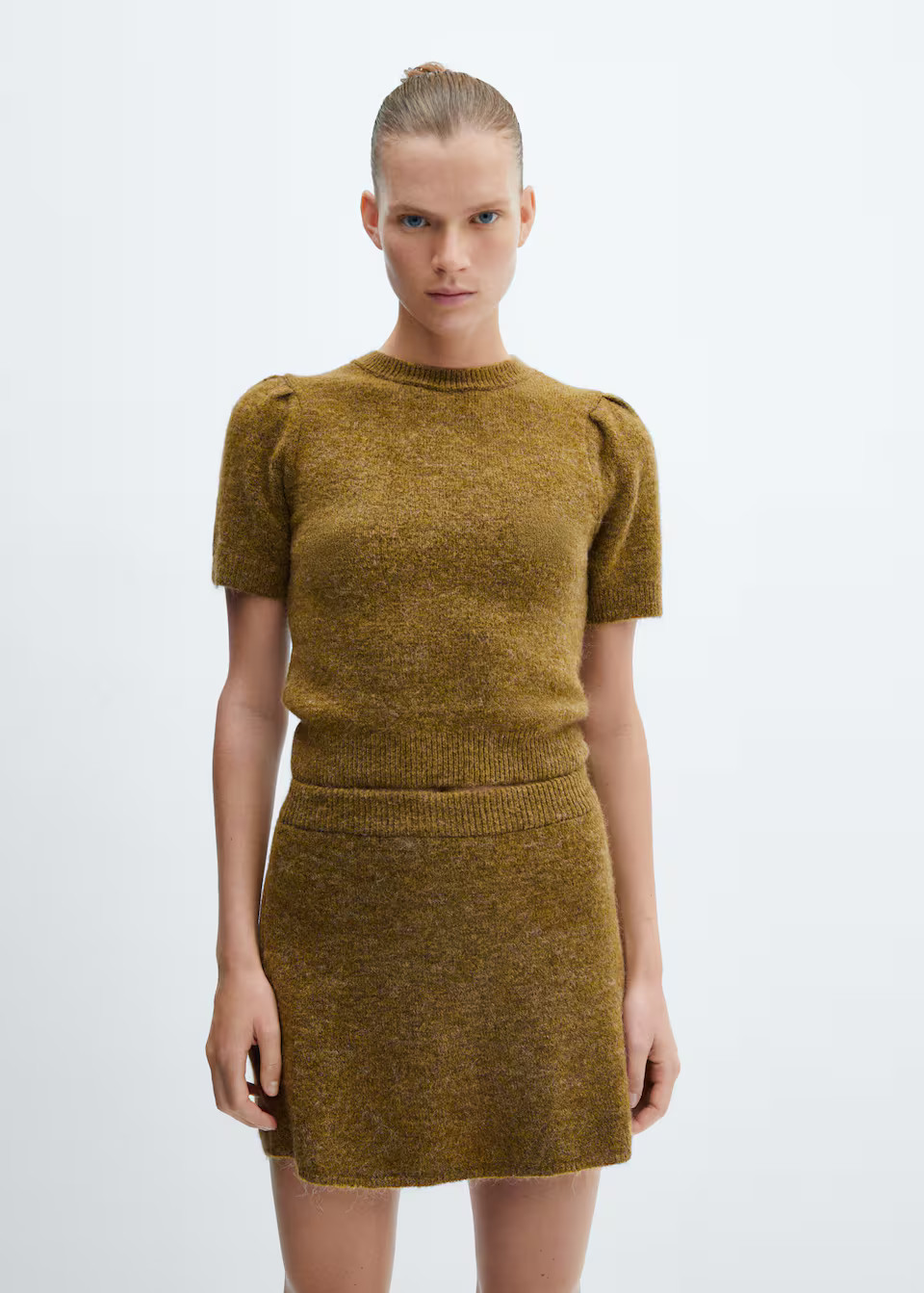 Puff-sleeve knitted sweater -  Women | #tiendas.nombre.cabecera.she USA | MANGO (US)