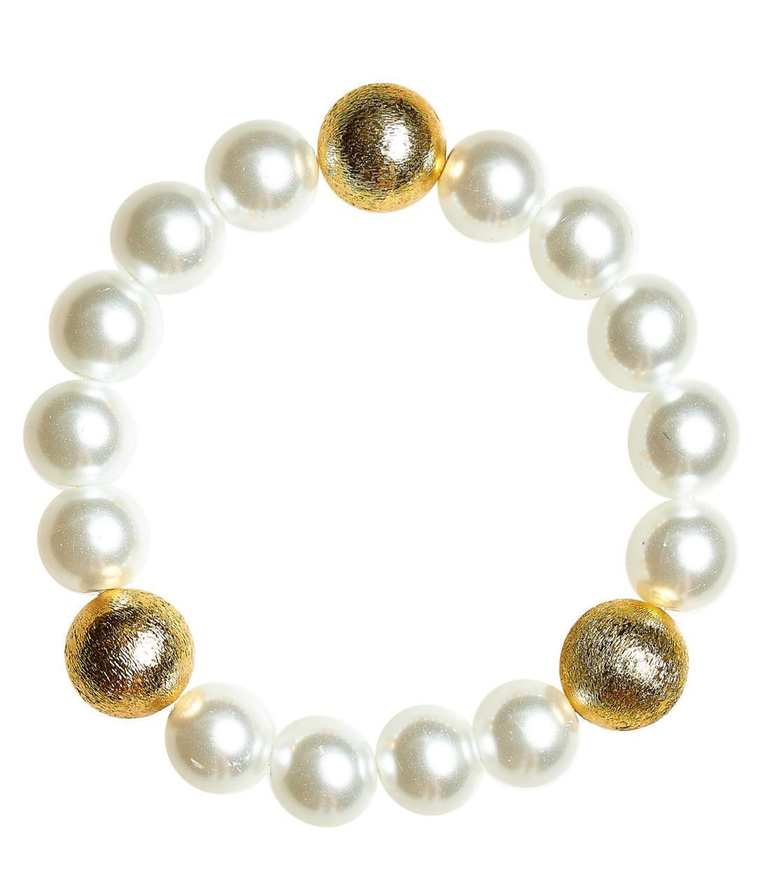Birdie Bracelet with Gold Beads | Lisi Lerch Inc