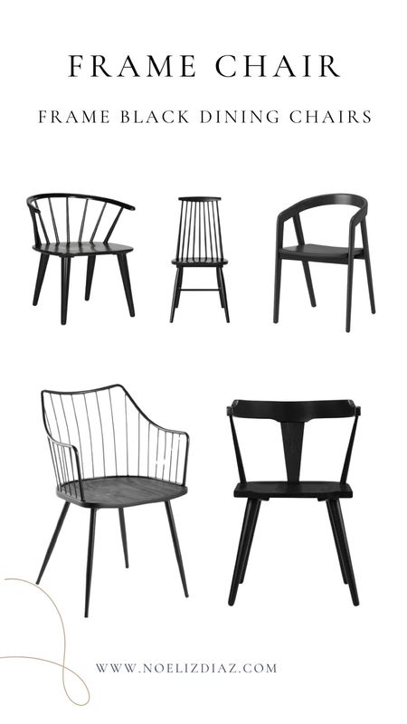 Black framed dining chairs! 

#LTKhome #LTKstyletip #LTKsalealert