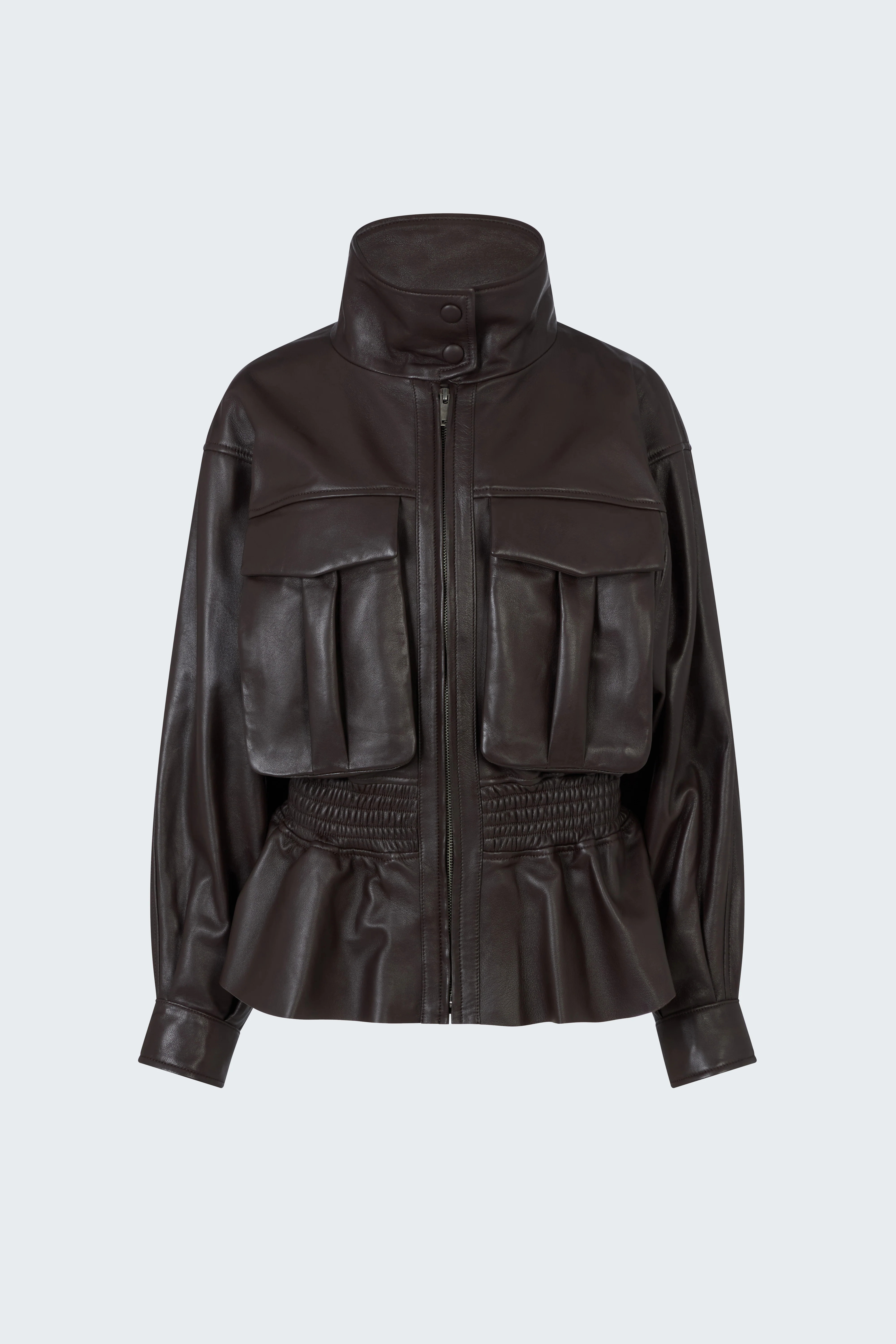 Hazel Leather Jacket | DUCIE