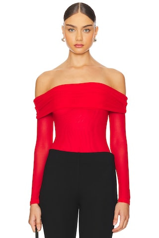 MAJORELLE Trey Bodysuit in Cherry Red from Revolve.com | Revolve Clothing (Global)