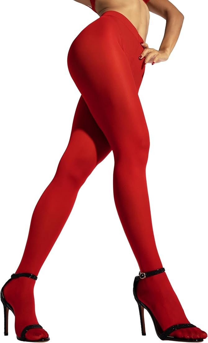 sofsy Opaque Tights for Women [Made in Italy] 29x Solid Color Pantyhose Stockings Nylons - 1/pack... | Amazon (US)
