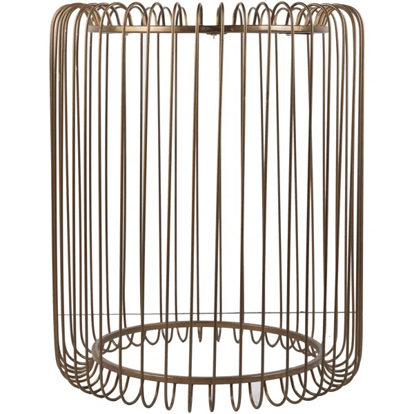 Aalivia 22'' Tall Drum End Table | Wayfair North America