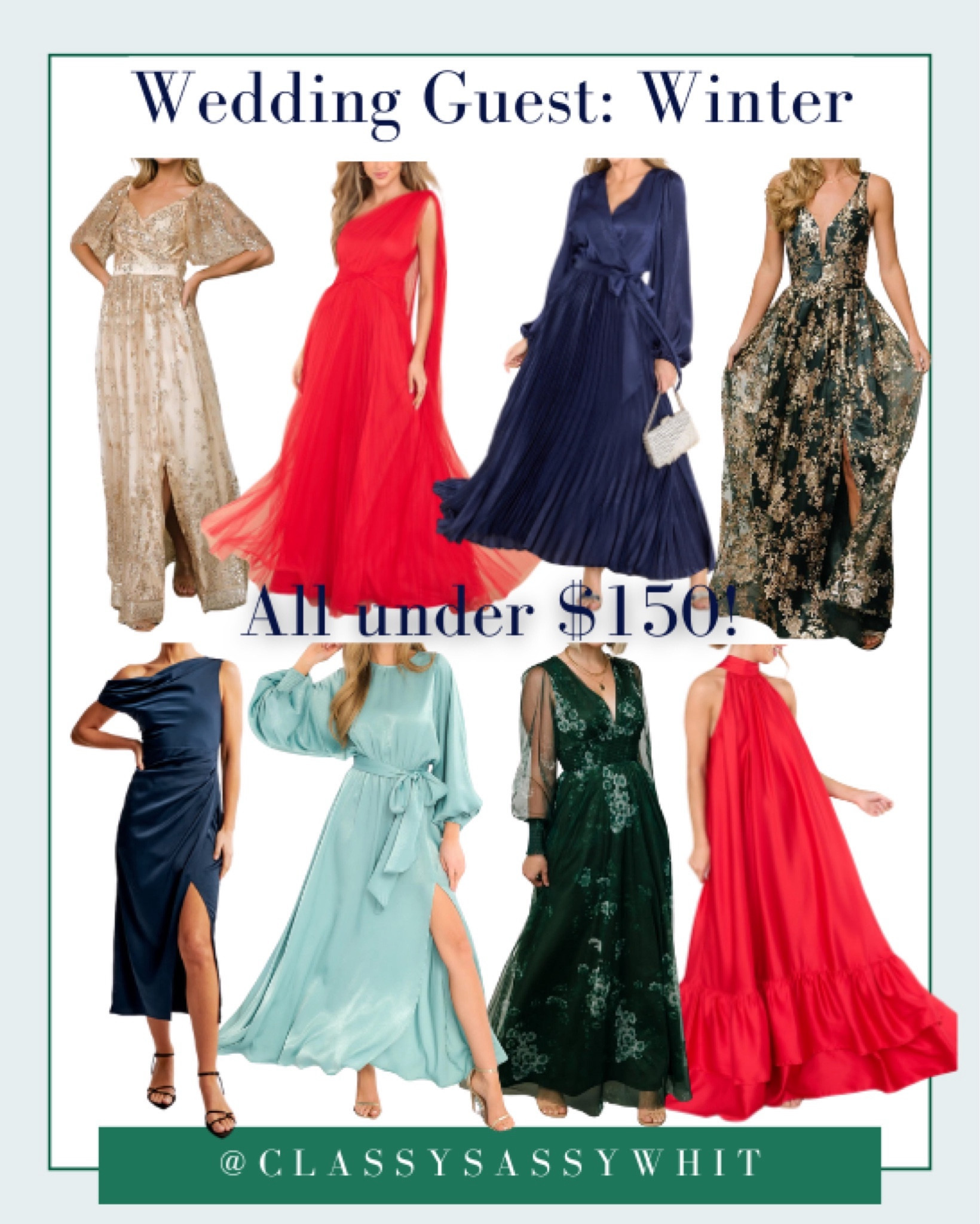 Wedding guest dresses perfect for the winter season, and they’re All under $150!!!

#LTKHoliday #LTKwedding #LTKSeasonal