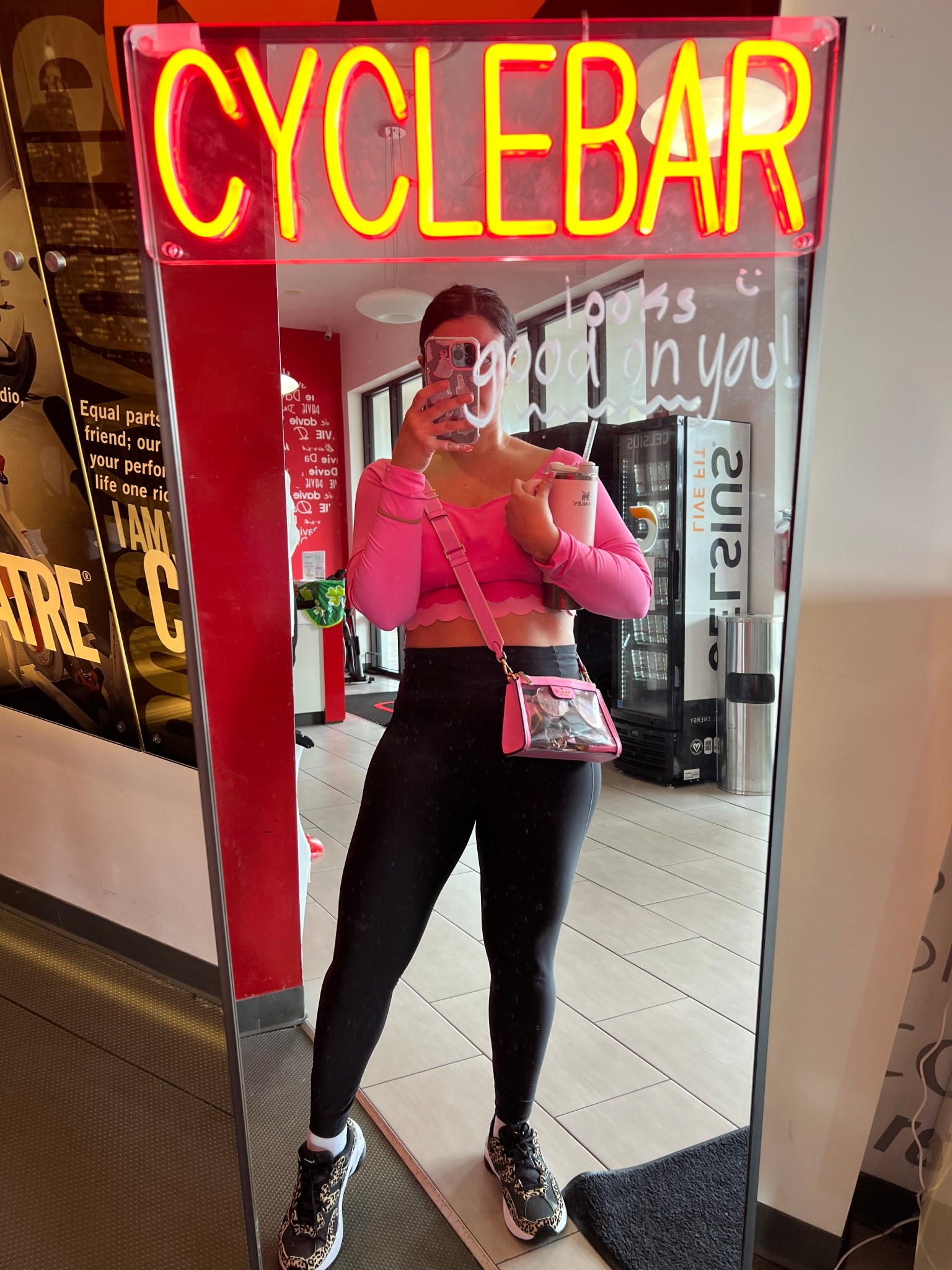 Spinning OOTD 🩷🩷

#LTKMidsize #LTKdayinmylife #LTKootd