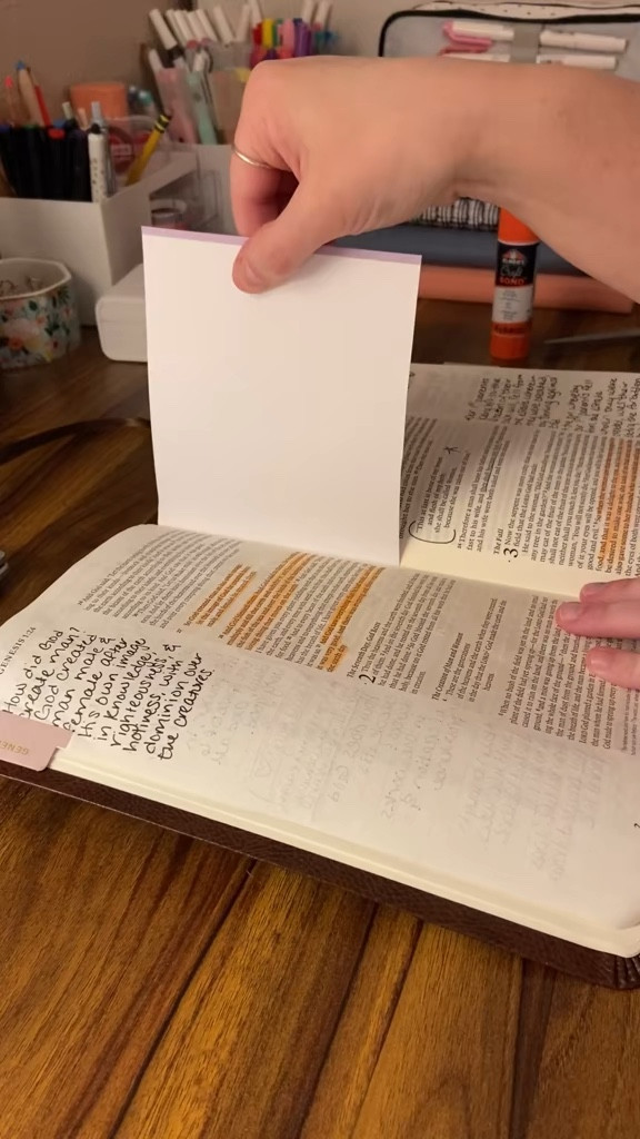 Tools for adding paper to your Bible for extra room for notes! 

#LTKFindsUnder100 #LTKFindsUnder50 #LTKGiftGuide