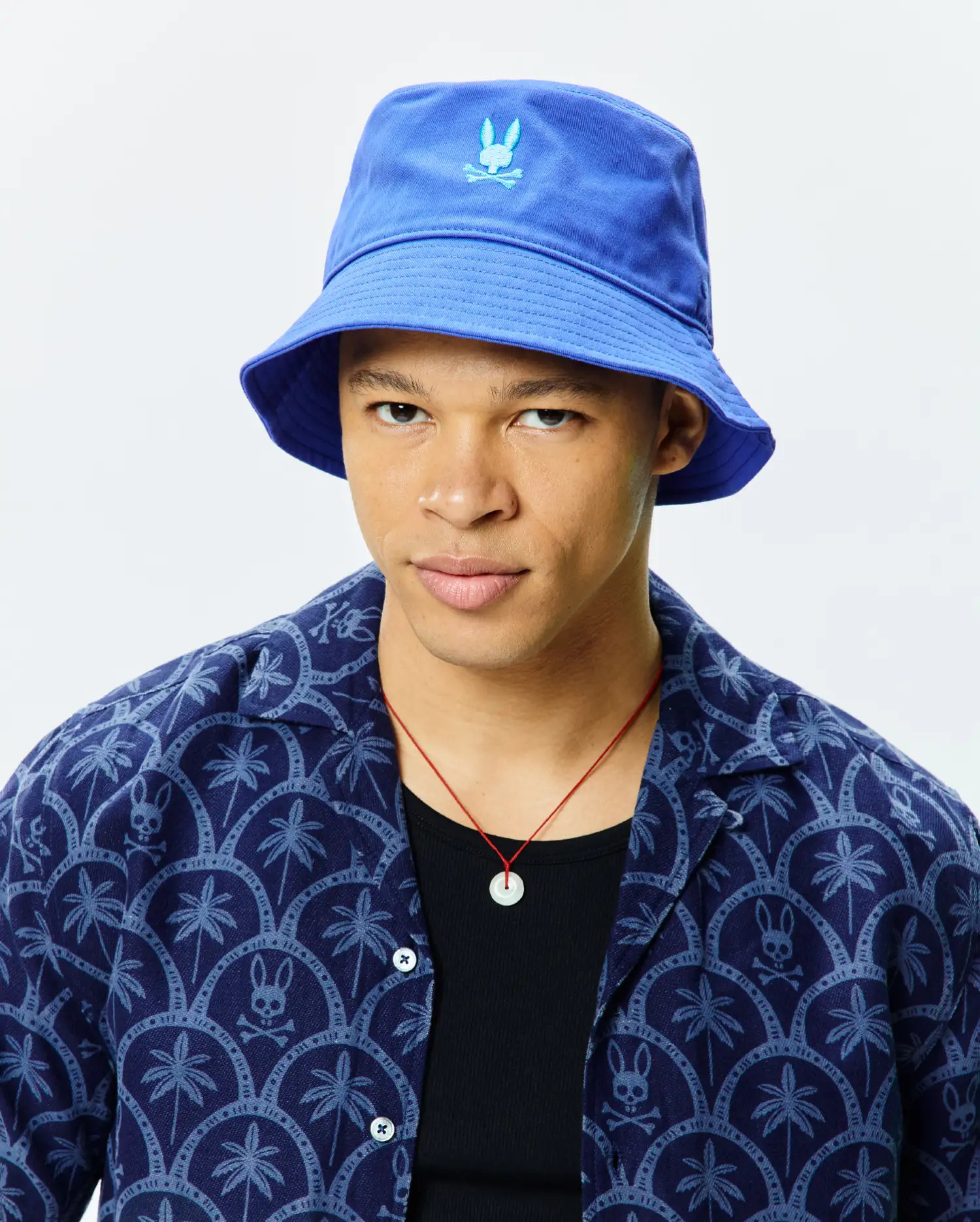 Men's Jimmy Bucket Hat in Royal Blue | Psycho Bunny | Psycho Bunny (US)
