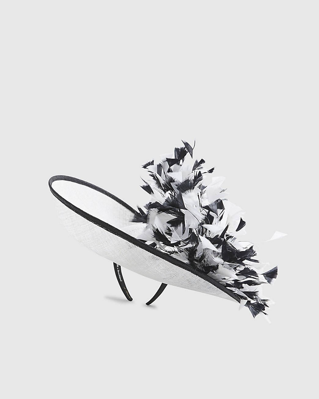 White Premium Eliza Feather Mount Fascinator | River Island UK & IE