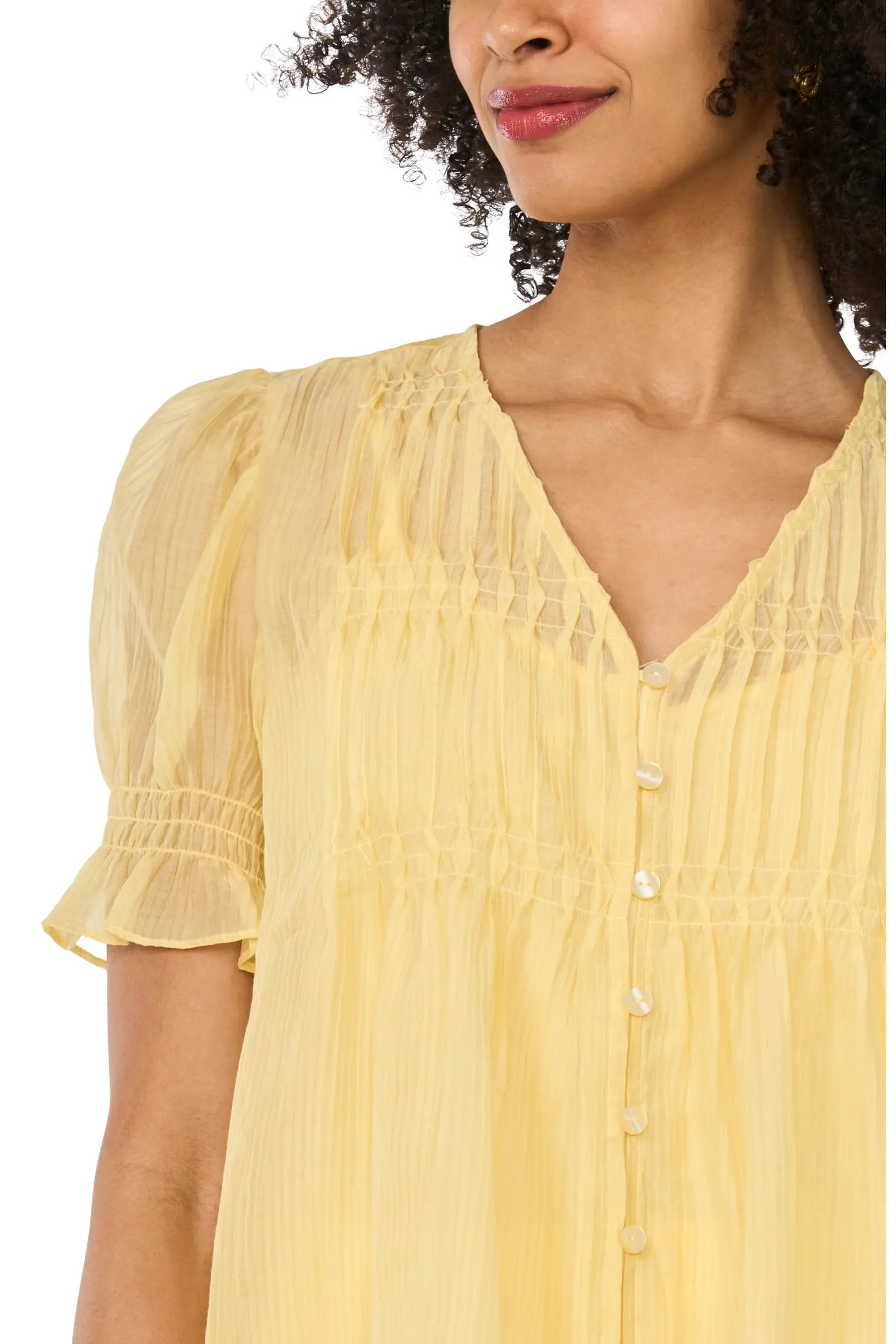 Pintuck Chiffon Top (Women) | Nordstrom | Nordstrom